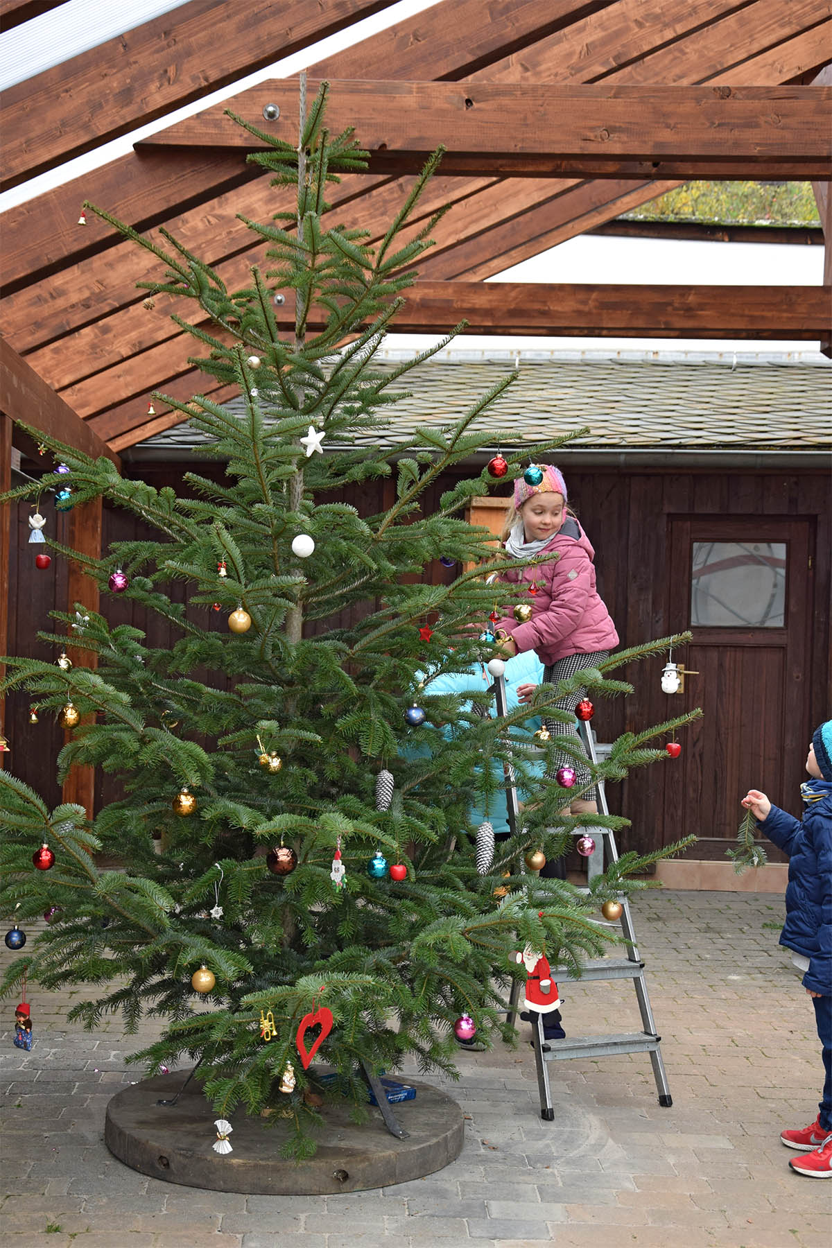 Der Weihnachtsbaum im Museumshof und die kindliche Vorfreude!